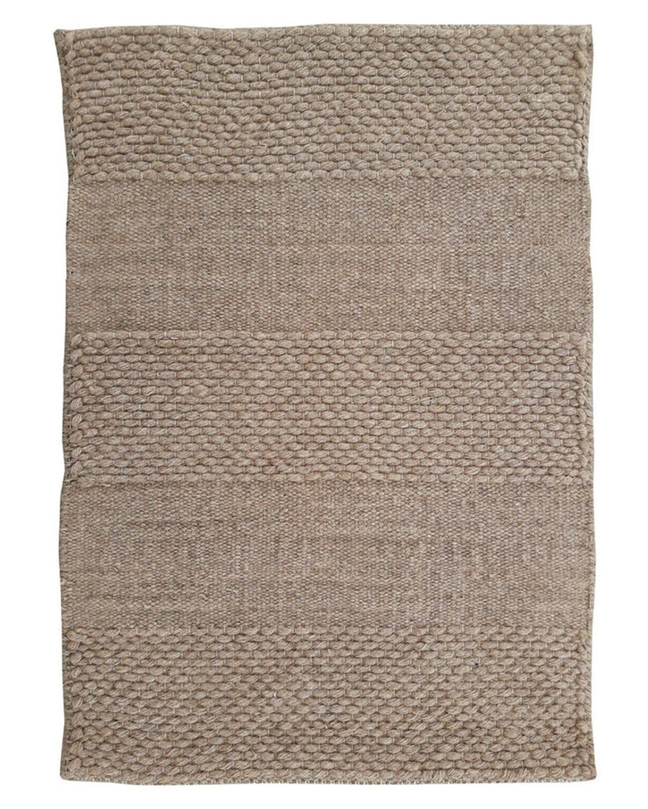 brown wool felt rug