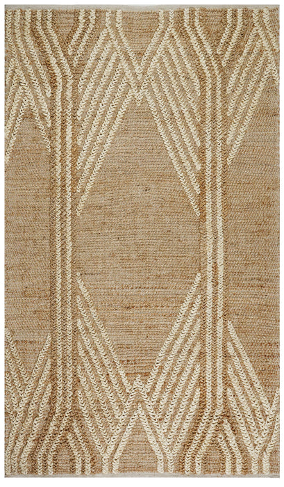Abstract Shape Jute Rug Chunky Abstract Jute Rug — Modern Designer Rugs