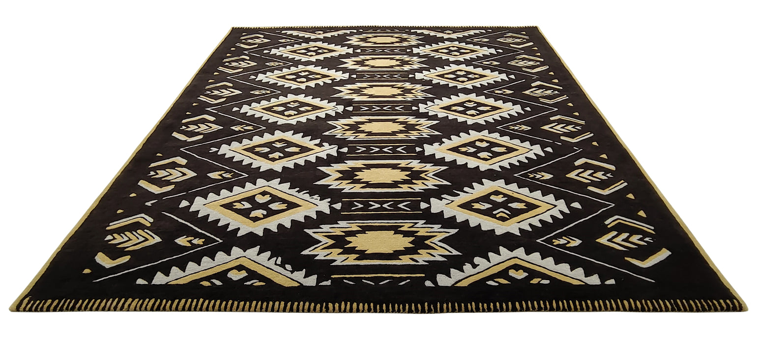 Dances II Modern Southwestern Handmade Luxury Wool Rug by Christopher Fareed