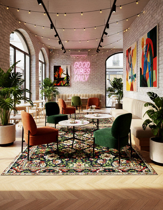 Garden A Floral Hand Knotted Oushak Rug