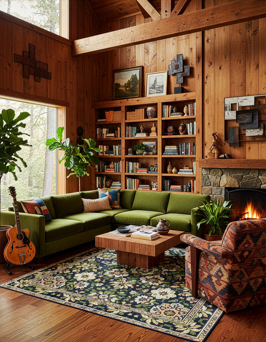 Garden F Floral Hand Knotted Oushak Rug