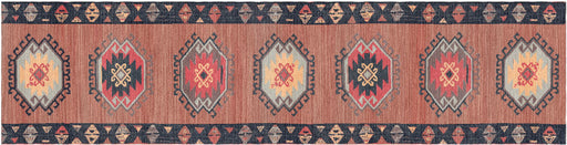 Oushak Kilim Dusty Rose Hand Knotted Rug