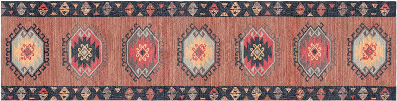 Oushak Kilim Dusty Rose Hand Knotted Rug