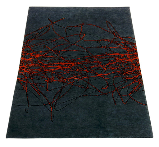 Plasma C Hand Knotted Abstract Luxury Rug by Christopher Fareed