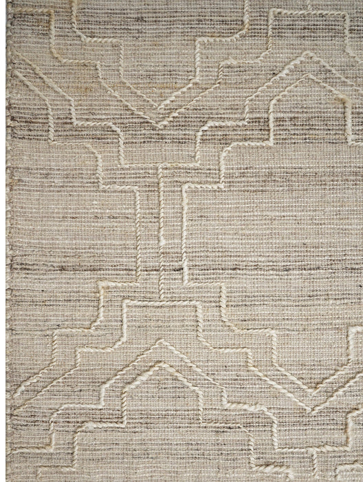 Extrinsic Rug Pattern Raised Ornamental Pattern Jute Rug — Modern Designer Rugs
