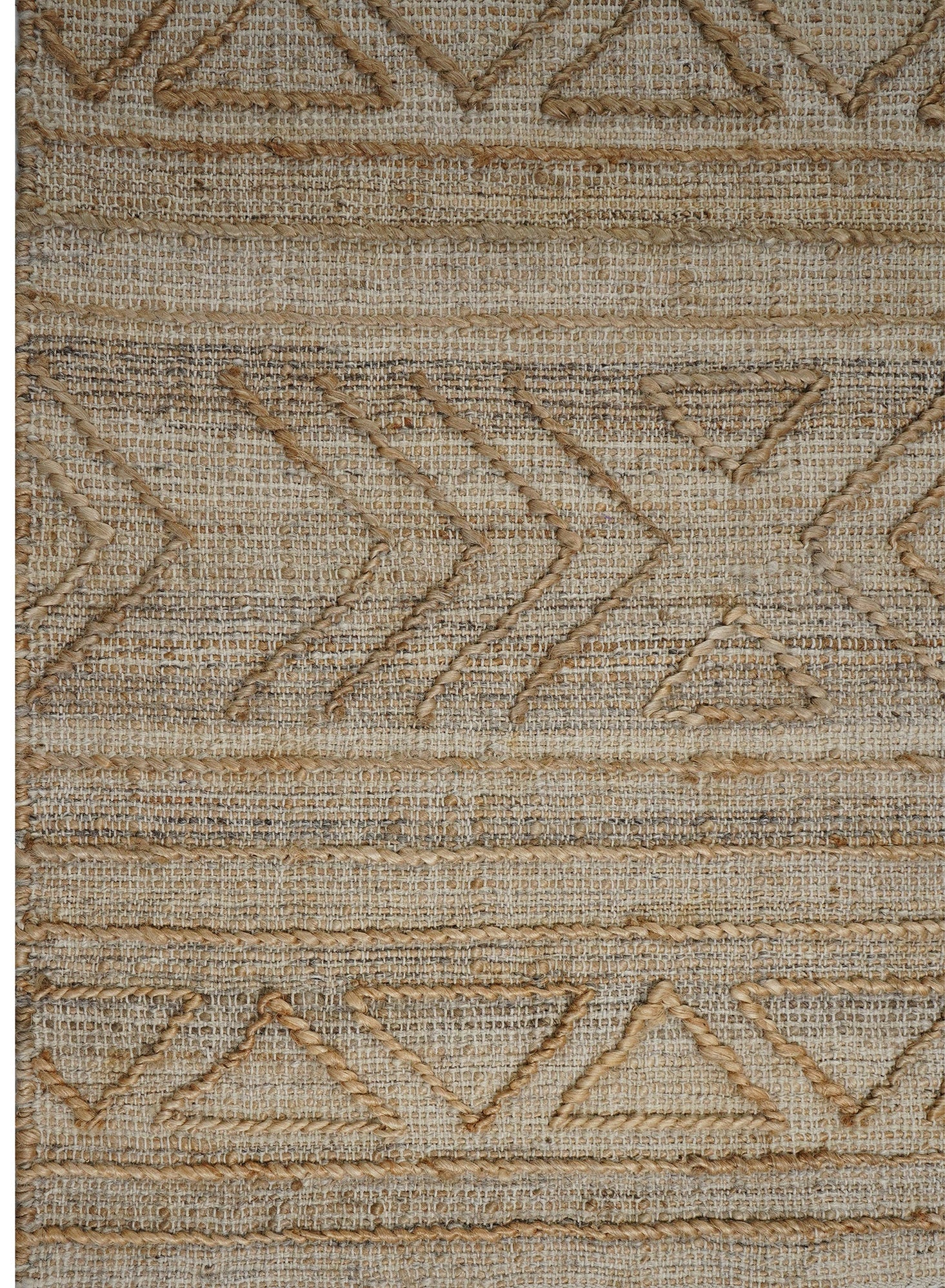 Raised Triangle Pattern Jute Rug — Modern Designer Rugs