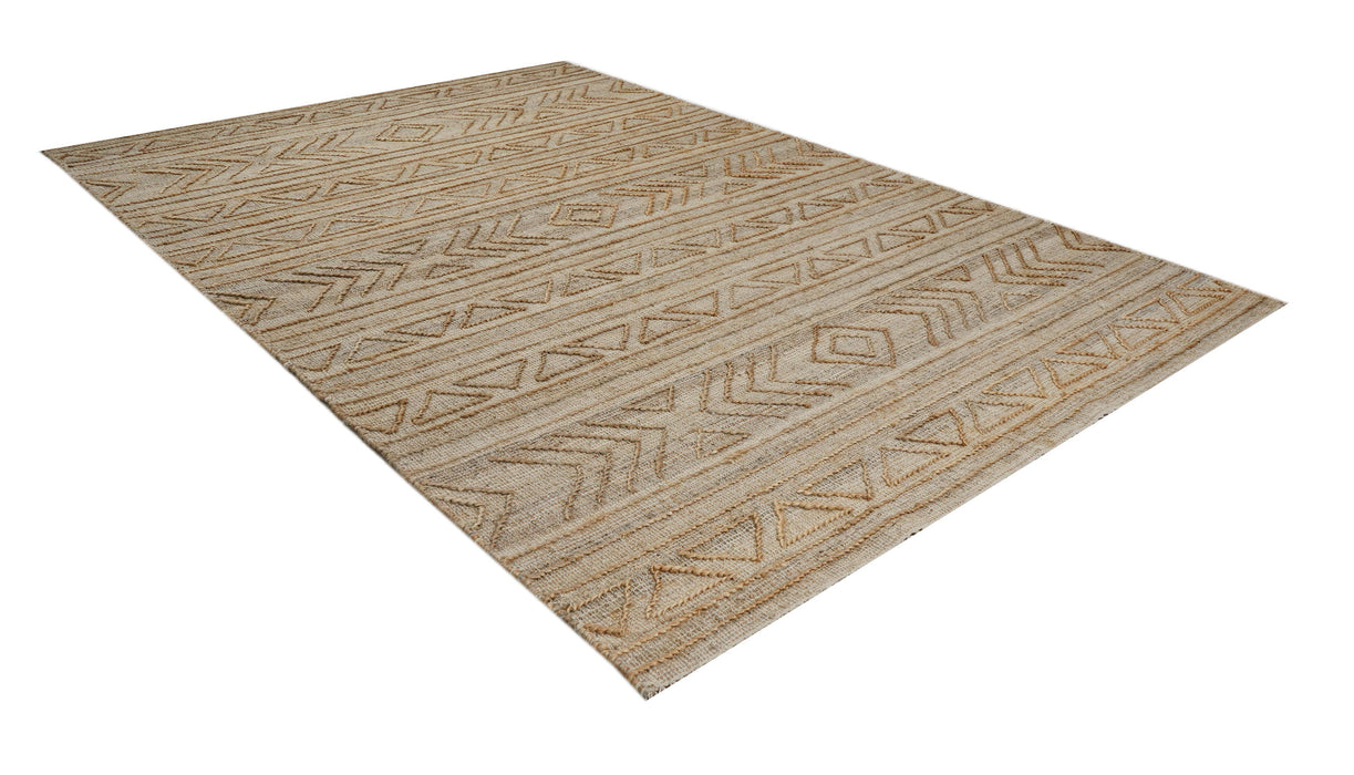 Raised Triangle Pattern Jute Rug — Modern Designer Rugs