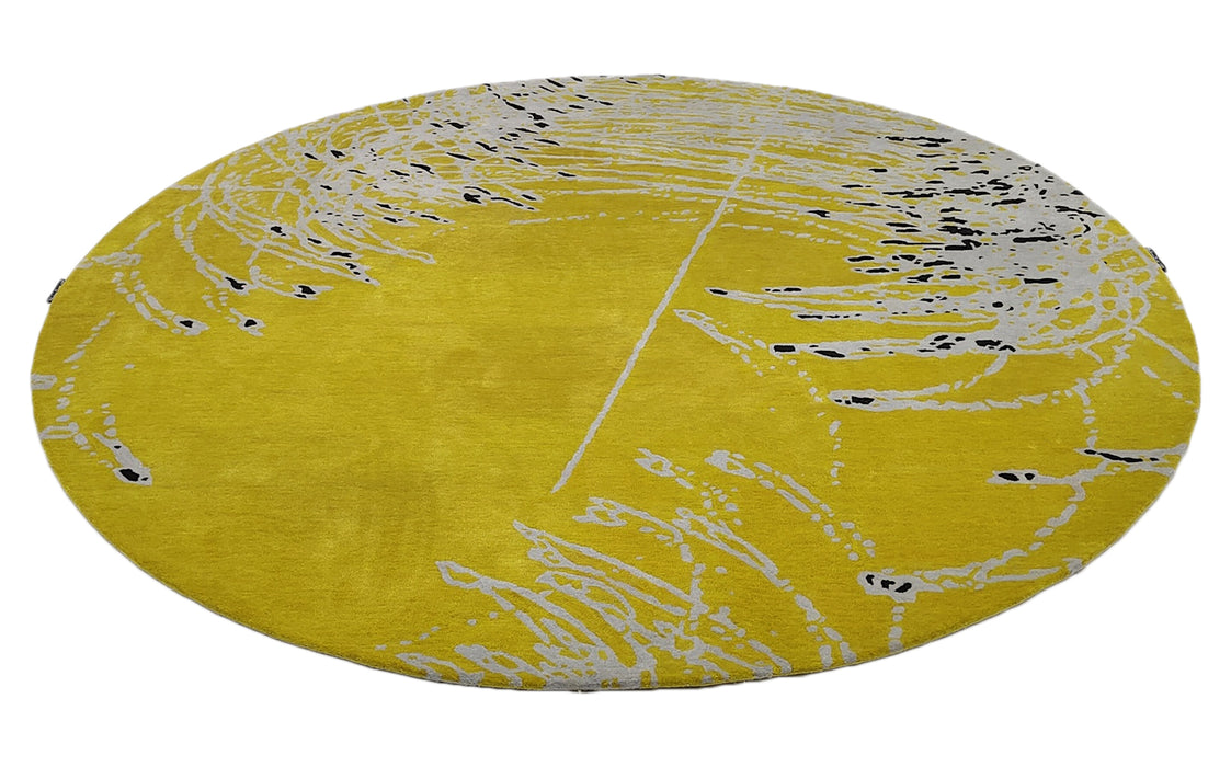 Redondo C Round Hand Knotted Tibetan Rug by Christopher Fareed