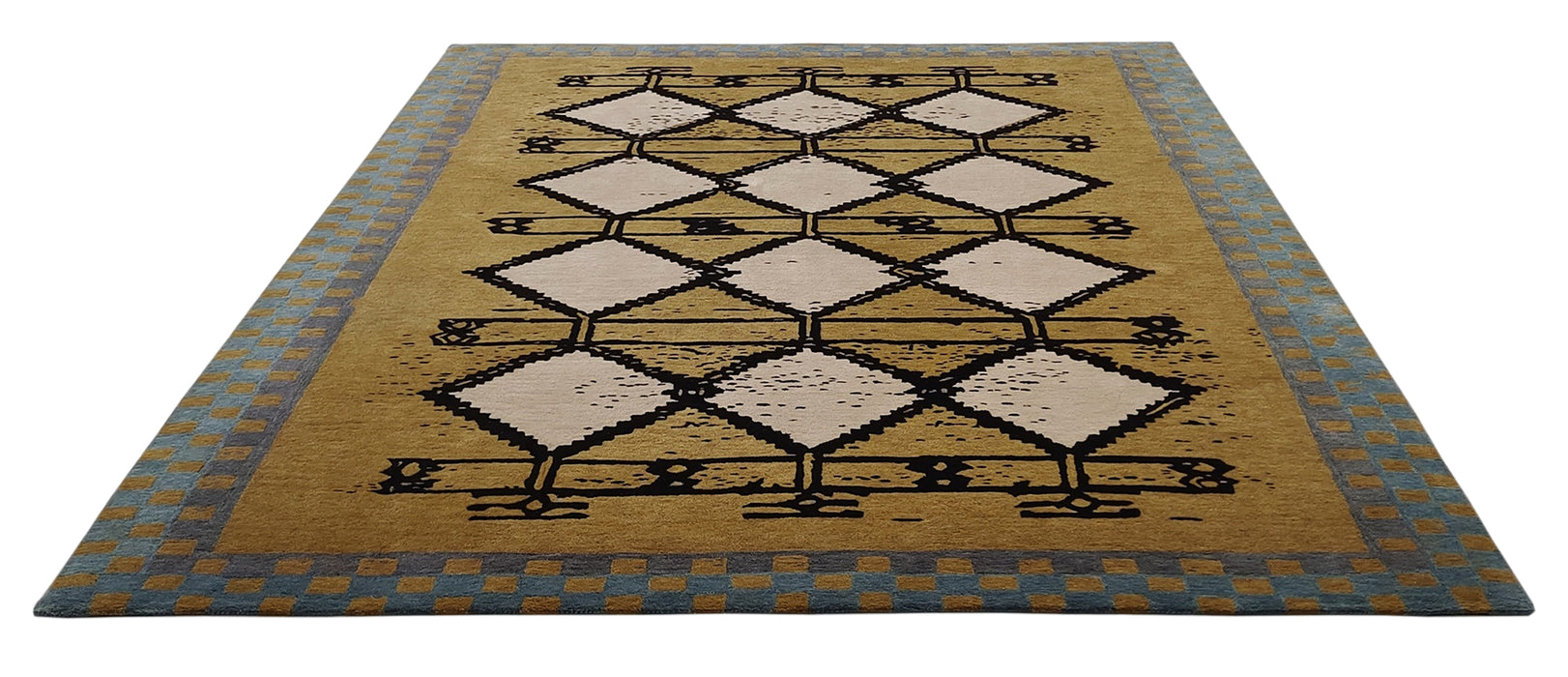 Roots B Modern Southwestern Handmade Luxury Wool Rug by Christopher Fareed