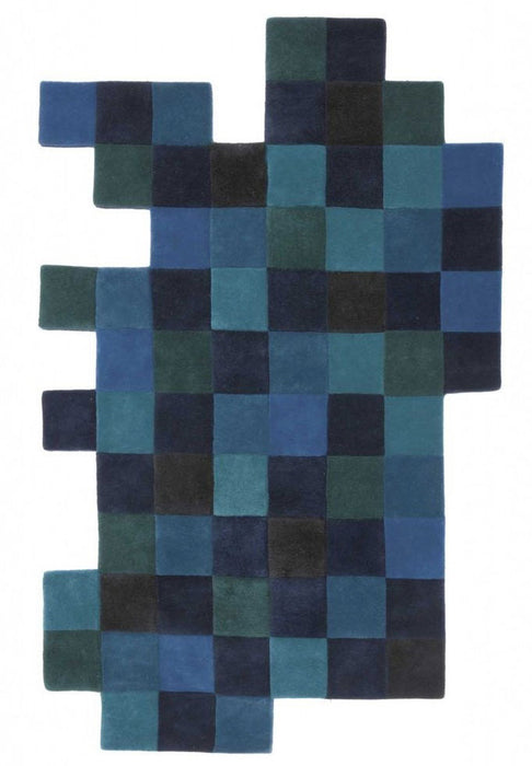 Nanimarquina Blue Oddly Shaped Wool Rug 2 Main Image