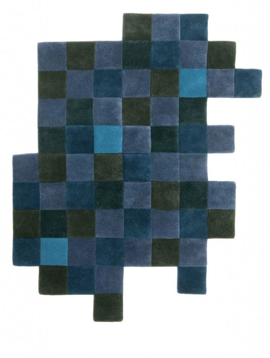 Nanimarquina Blue Oddly Shaped Wool Rug Main Image
