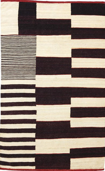 Nanimarquina Black Abstract Wool Rug 3 Main Image