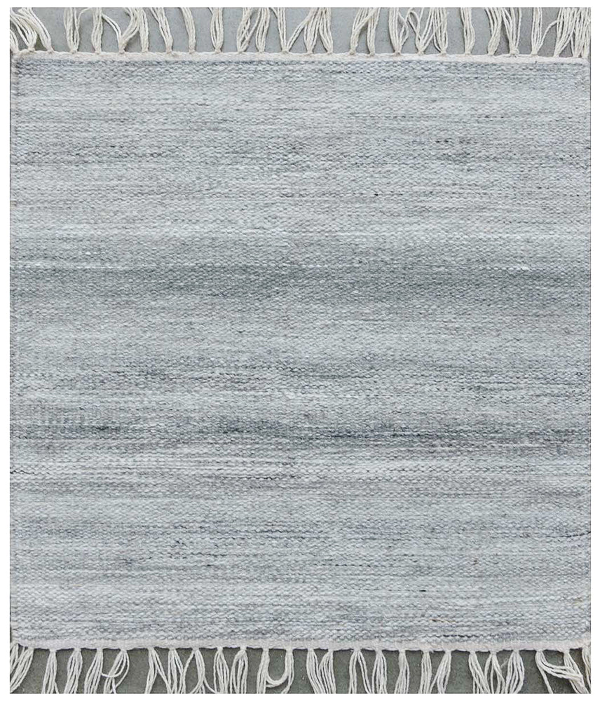 Multi-color Abrash Stripes Outdoor Rug- Grey