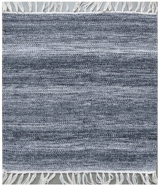 Multi-color Abrash Stripes Outdoor Rug- Dark Grey