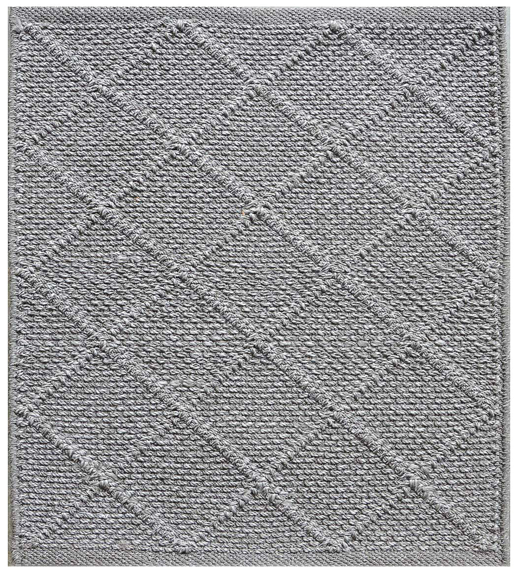 Textured Diamonds Outdoor Rug- Light Grey — Modern Designer Rugs
