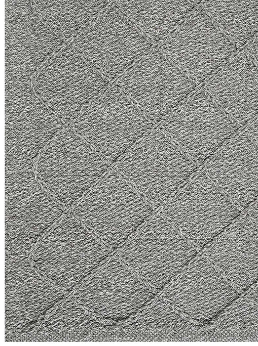 Textured Cable Diamonds Outdoor Rug- Light Grey