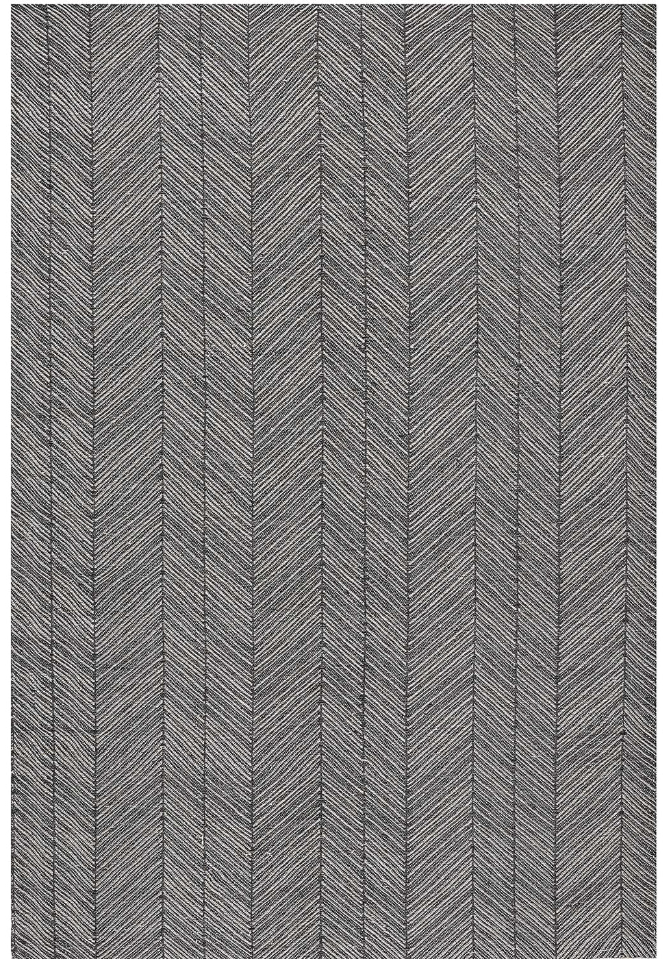 Large Herringbone Outdoor Rug- Black — Modern Designer Rugs