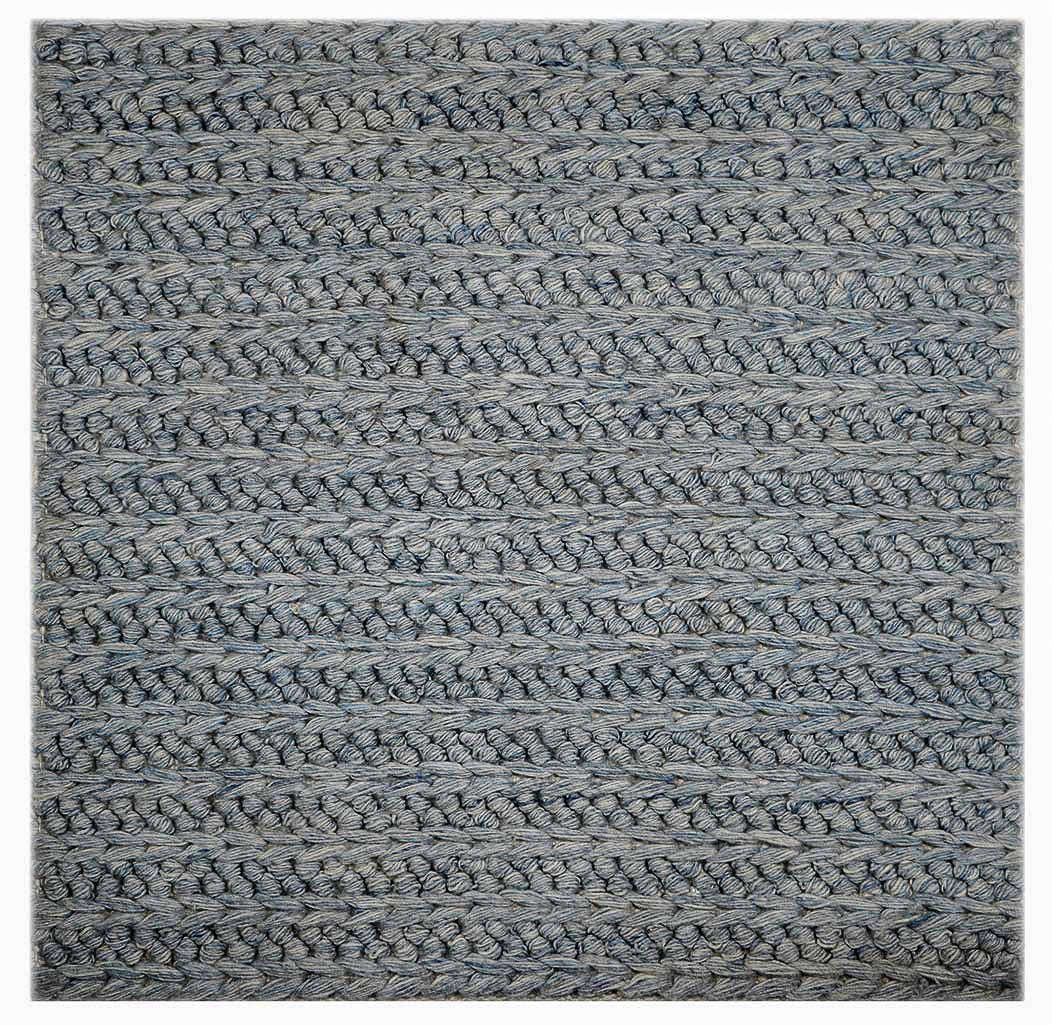 Textured Chunky Flatweave Outdoor Rug- Light Blue — Modern Designer Rugs