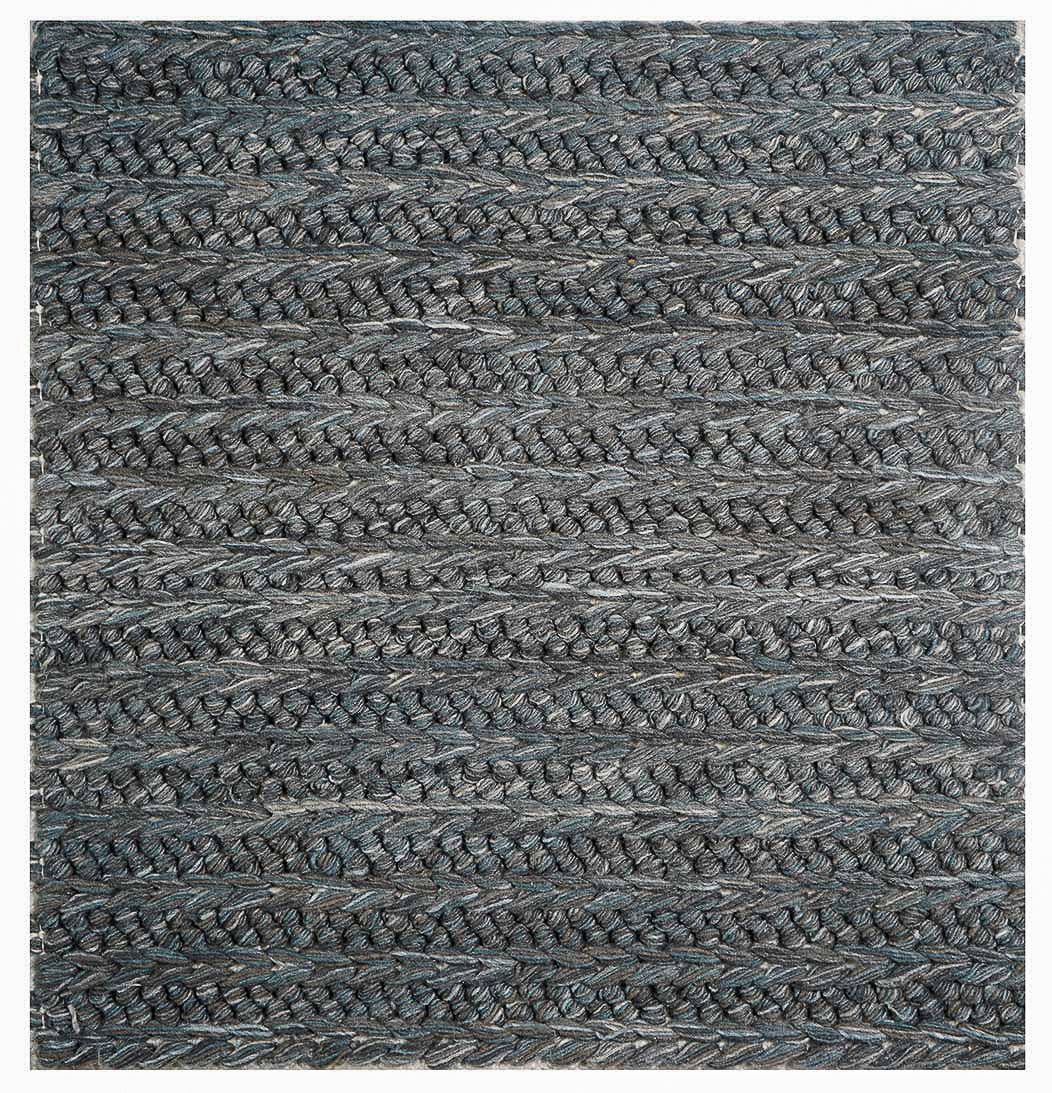 Textured Chunky Flatweave Outdoor Rug- Blue Grey — Modern Designer Rugs