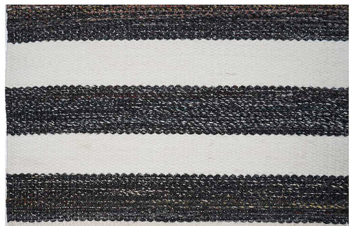 Plainweave Multi-color Stripes Outdoor Rug- C