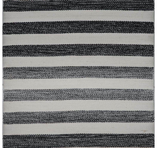 Plainweave Multi-color Stripes Outdoor Rug- D
