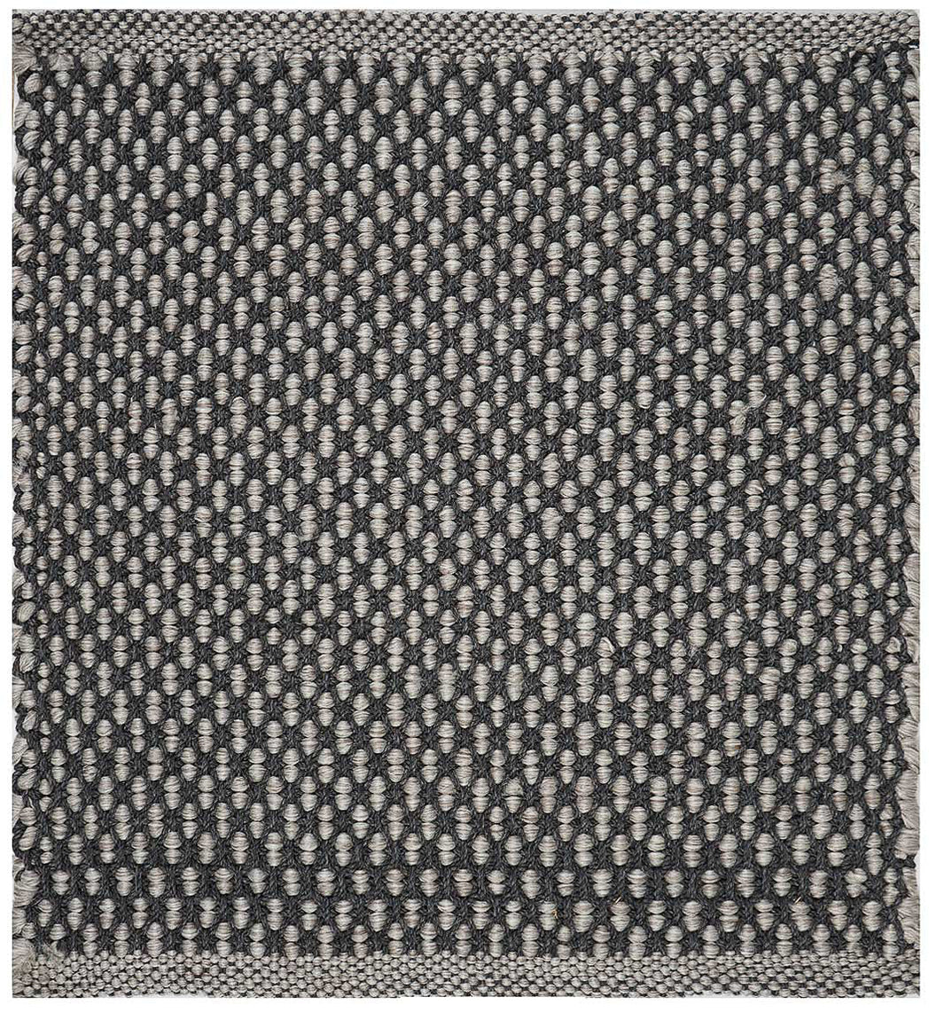 Hand Woven Reversible Dots Outdoor Rug- Black/ Grey — Modern Designer Rugs