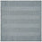 Hand Woven Thick/ Thin Stripes Outdoor Rug- Silver Blue