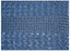 Hand Woven Thick/ Bubble Stripes Outdoor Rug- Royal Blue