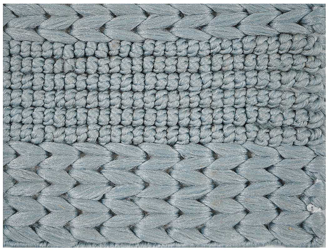 Hand Woven Thick/ Bubble Stripes Outdoor Rug- Light Blue — Modern ...
