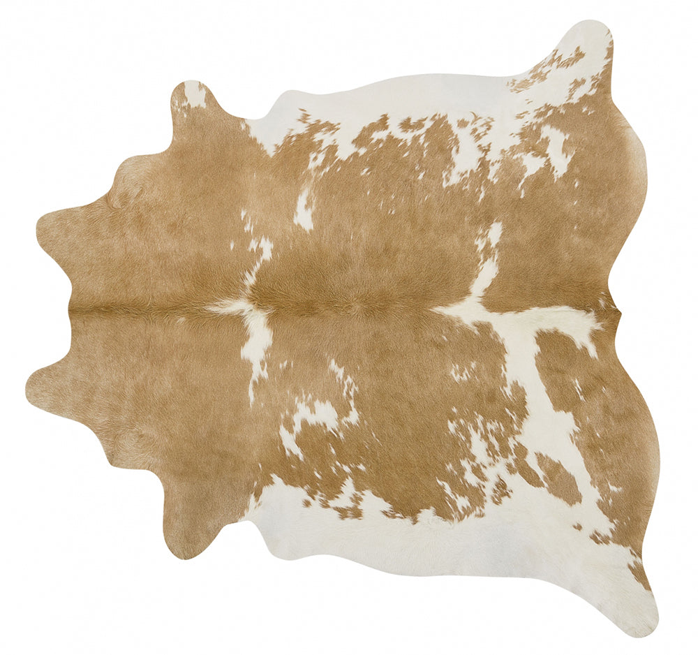 Modern Loom Beige Cow Hide Rug 3 — Modern Designer Rugs