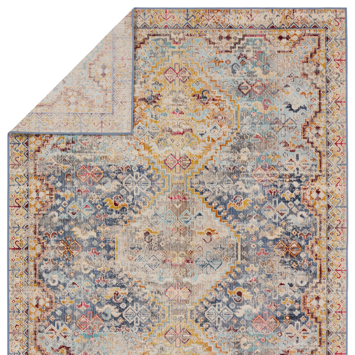 Vibe by Jaipur Living Esquire Indoor/Outdoor Medallion Blue/ Mulitcolor Area Rug 