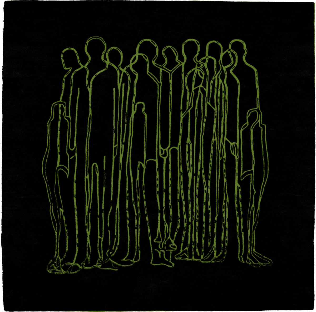 Multitude Black and Green Rug — Modern Designer Rugs