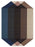 Gan Rugs Blue-Brown Diamond Kilim Rug by Charlotte Lancelot