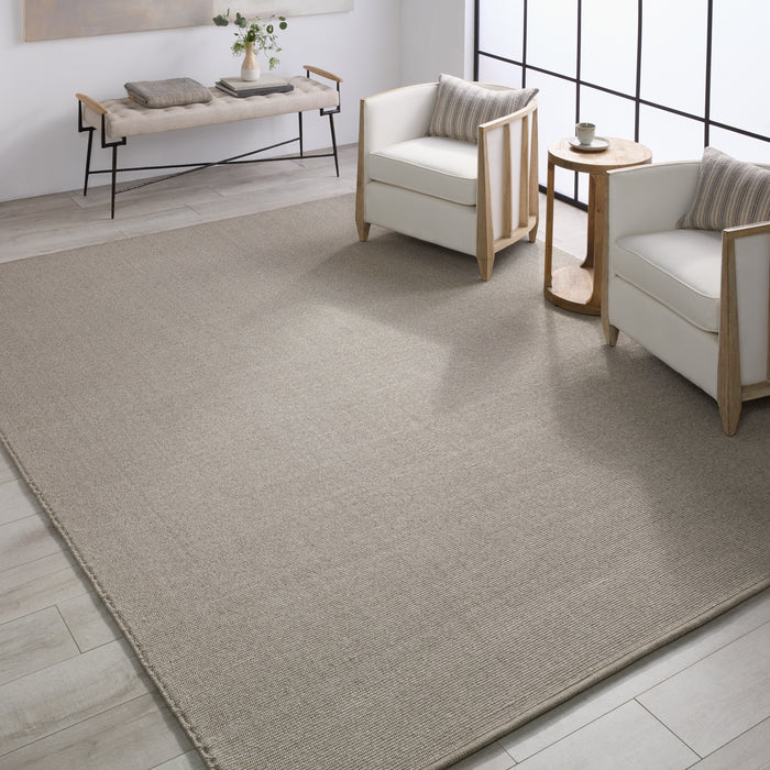 Jaipur Living Texel Indoor/Outdoor Solid Taupe Area Rug 