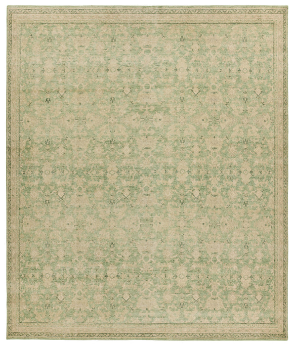 Jaipur Living Rowland Hand-Knotted Floral Green/ Tan Area Rug 