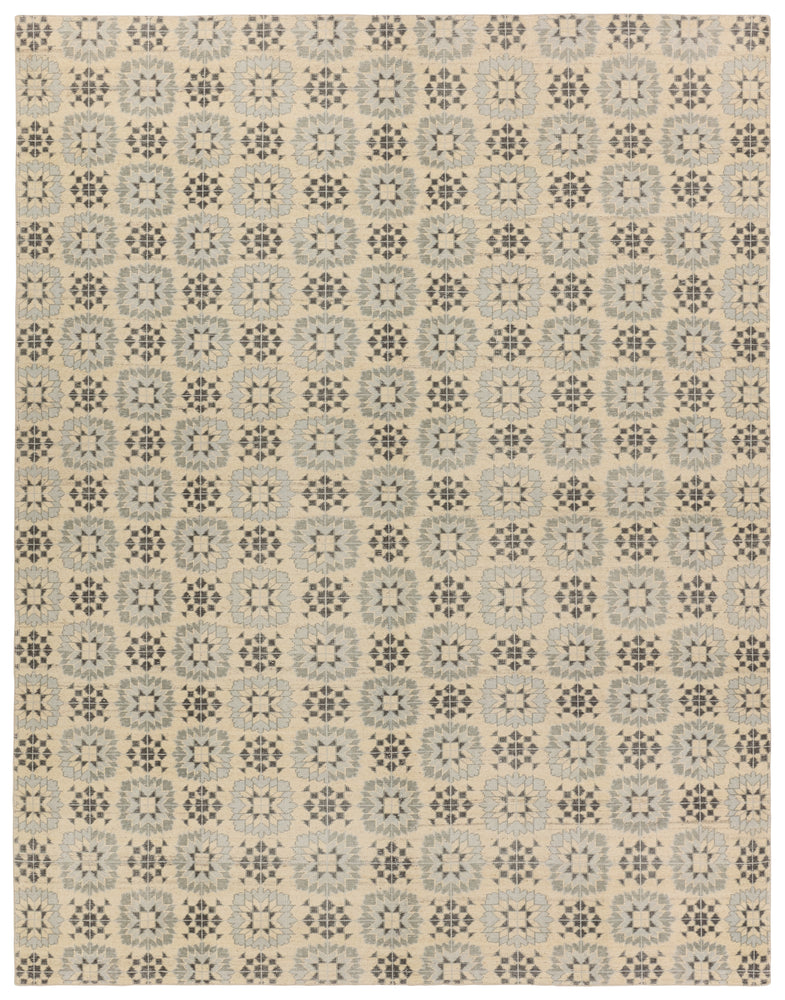 Verde Home by Jaipur Living Crystal Hand-Knotted Medallion Gray/ Cream Area Rug 