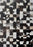 Modern Loom Black Patterned Leather Rug 3 Main Image