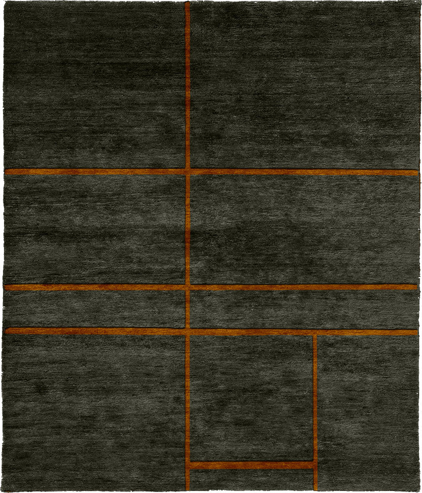 Expression In Lines B Hand Knotted Tibetan Rug