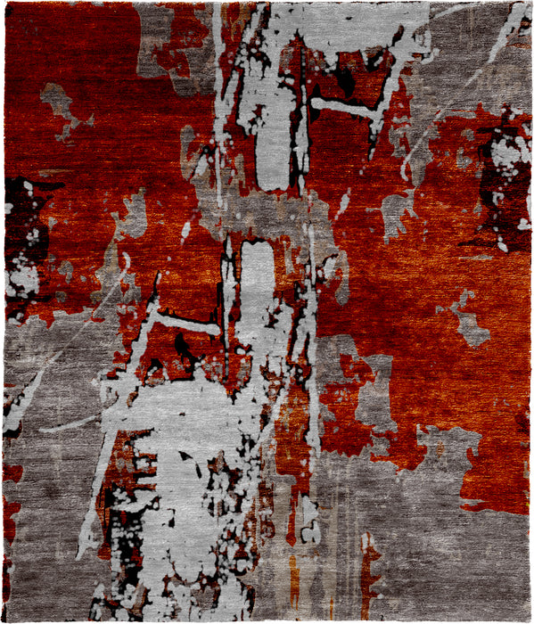 Tebbati Rugs Keraa B Hand Knotted Tibetan Rug — Modern Designer Rugs