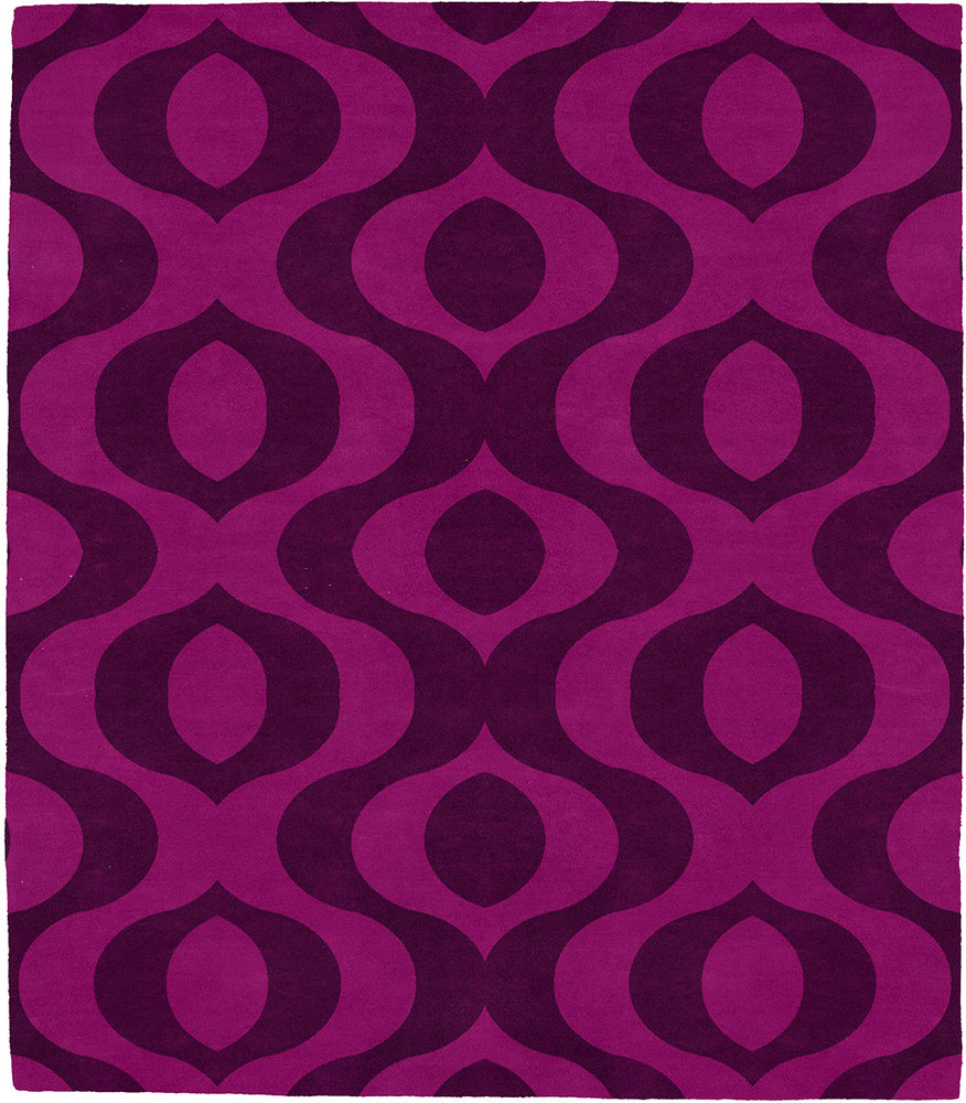 Patterned D Signature Rug