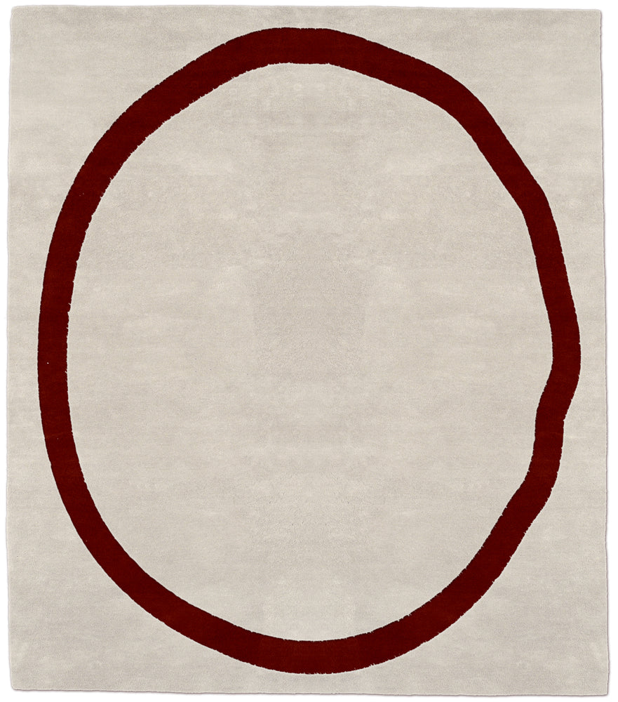 Endless Wine - Natural Rug — Modern Designer Rugs
