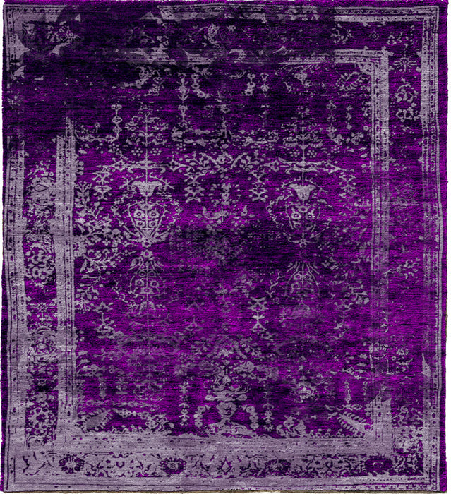 Quadnod Rug Quadrant III Traditional Silk and Wool Rug — Modern Designer Rugs