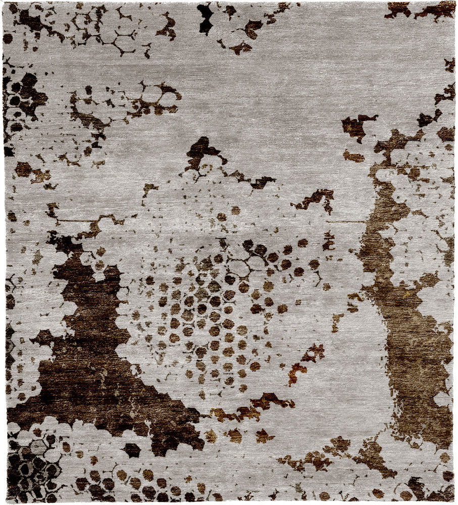 Union Mohair Hand Knotted Tibetan Rug