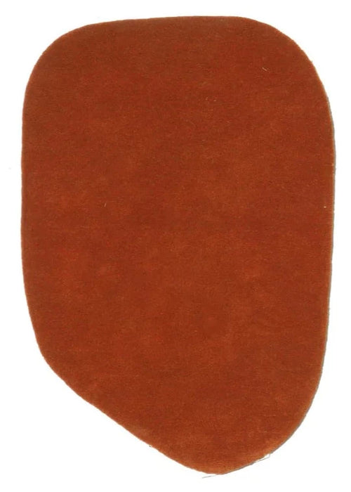 Nanimarquina Red Oddly Shaped Stone-Wool Rug 5