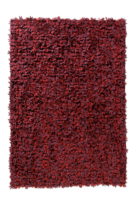 Nanimarquina Red Shag Little Field of Flowers Rug