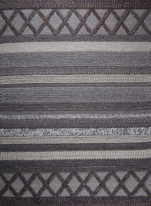 Modern Loom Fixate Gray Felt Shag Rug Main Image