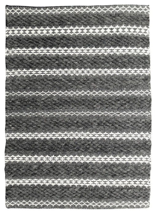 Modern Loom Kaerasta Gray Ivory Felt Shag Rug Main Image